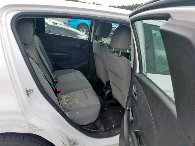 1G1JA6SHXC4161954 - 2012 CHEVROLET SONIC LS 白色 照片 6