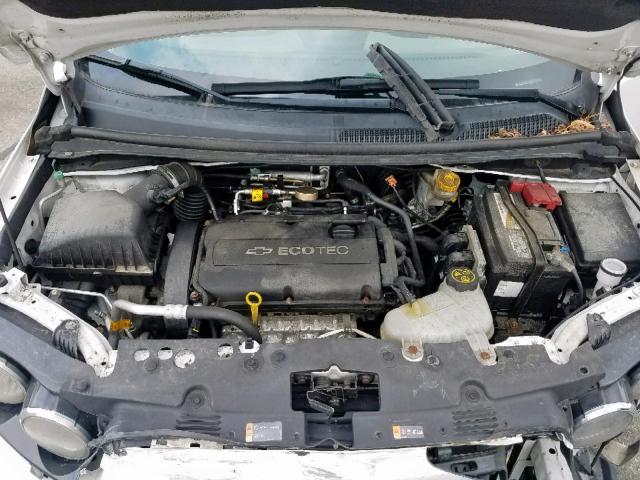 1G1JA6SHXC4161954 - 2012 CHEVROLET SONIC LS 白色 照片 7