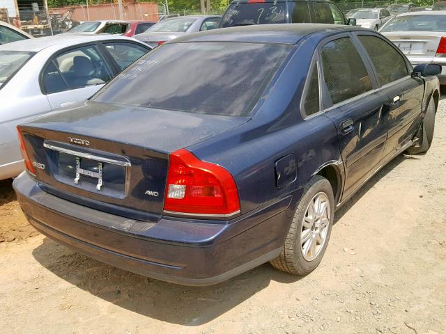 YV1TH59H941377660 - 2004 VOLVO S80 2.5T BLUE photo 4