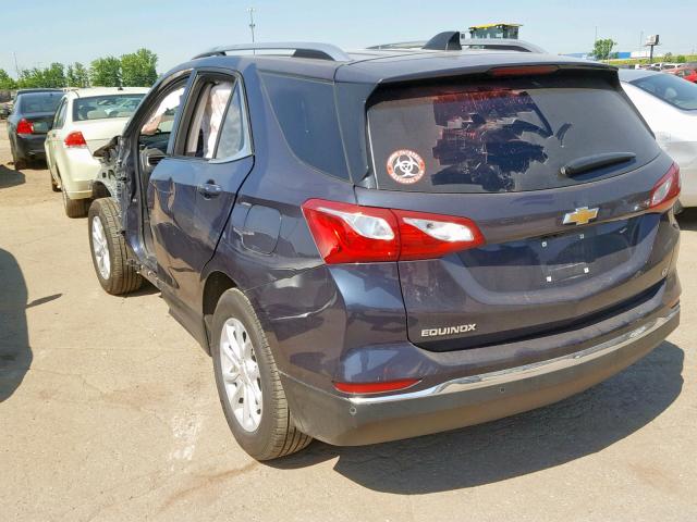 3GNAXJEV2JS608338 - 2018 CHEVROLET EQUINOX LT GRAY photo 3