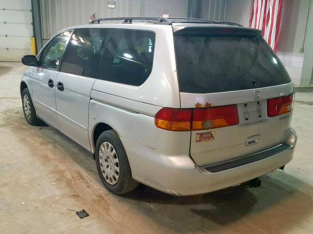 5FNRL18584B101329 - 2004 HONDA ODYSSEY LX SILVER photo 3