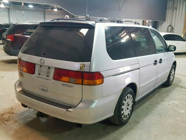 5FNRL18584B101329 - 2004 HONDA ODYSSEY LX SILVER photo 4