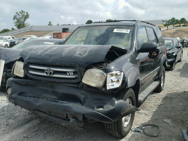 5TDBT48A91S044050 - 2001 TOYOTA SEQUOIA LI BLACK photo 2