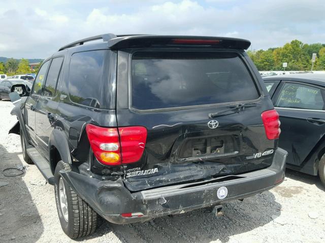 5TDBT48A91S044050 - 2001 TOYOTA SEQUOIA LI BLACK photo 3