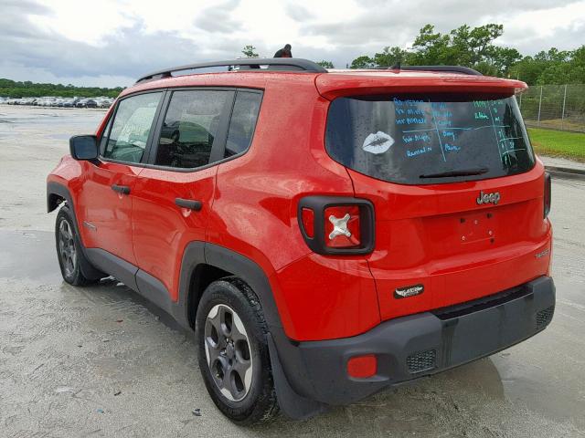 ZACCJAAB7HPG05218 - 2017 JEEP RENEGADE S Qırmızı foto 3