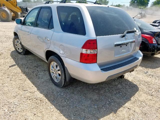 2HNYD18633H500492 - 2003 ACURA MDX TOURIN SILVER photo 3