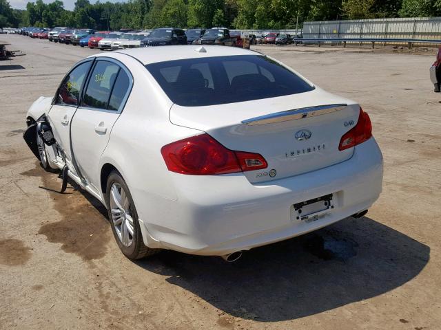 JN1CV6AR2FM521479 - 2015 INFINITI Q40 WHITE photo 3