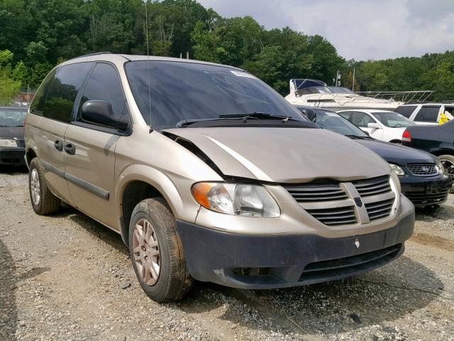 1D4GP25R46B619620 - 2006 DODGE CARAVAN SE GOLD photo 1