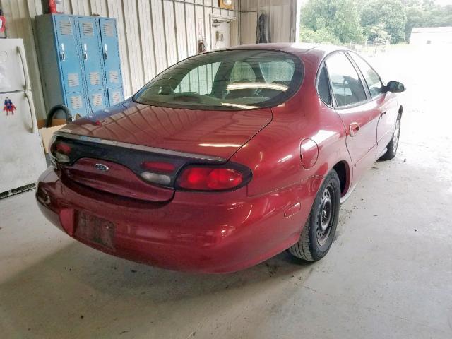 1FAFP52U8XG165112 - 1999 FORD TAURUS LX RED photo 4