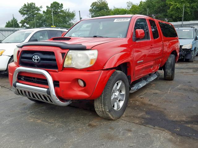 5TETU62N75Z141930 - 2005 TOYOTA TACOMA PRE RED photo 2