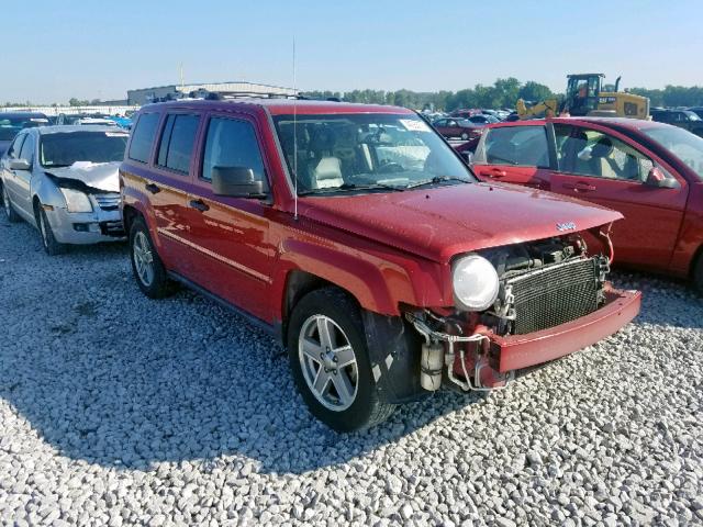 1J8FF48W07D377271 - 2007 JEEP PATRIOT LI RED photo 1