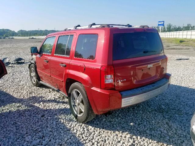 1J8FF48W07D377271 - 2007 JEEP PATRIOT LI RED photo 3