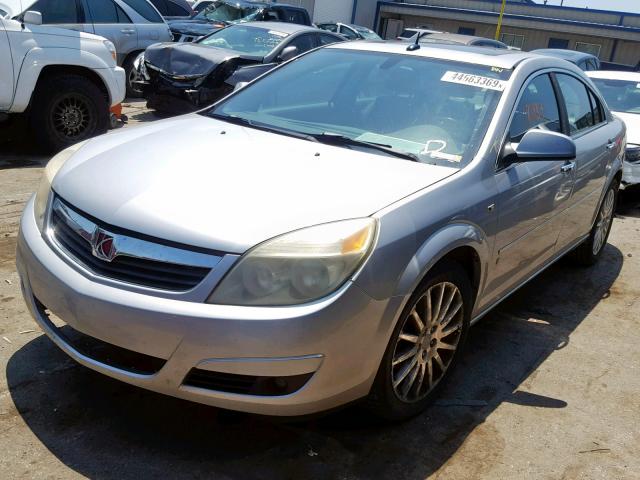 1G8ZV57707F128443 - 2007 SATURN AURA XR SILVER photo 2