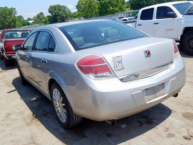 1G8ZV57707F128443 - 2007 SATURN AURA XR SILVER photo 3