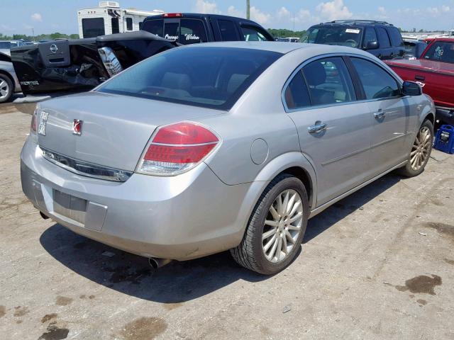 1G8ZV57707F128443 - 2007 SATURN AURA XR SILVER photo 4