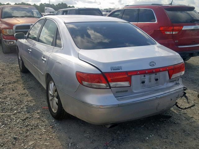 KMHFC46F37A181924 - 2007 HYUNDAI AZERA SE SILVER photo 3