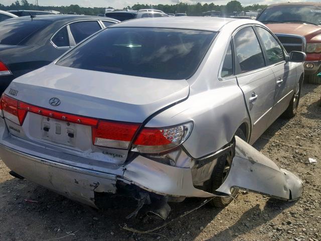 KMHFC46F37A181924 - 2007 HYUNDAI AZERA SE SILVER photo 4