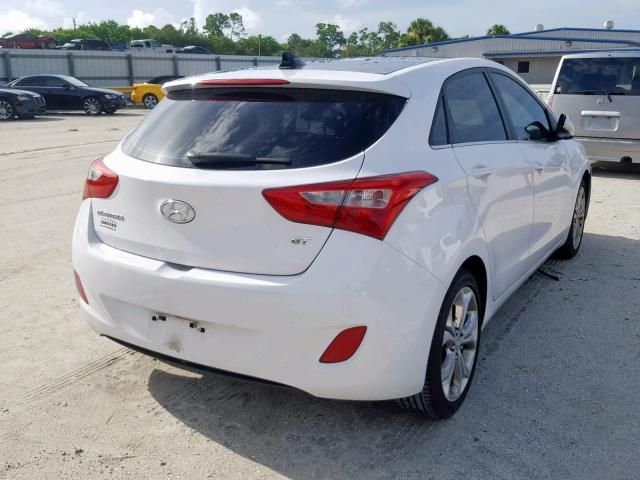 KMHD35LE7DU147181 - 2013 HYUNDAI ELANTRA GT WHITE photo 4