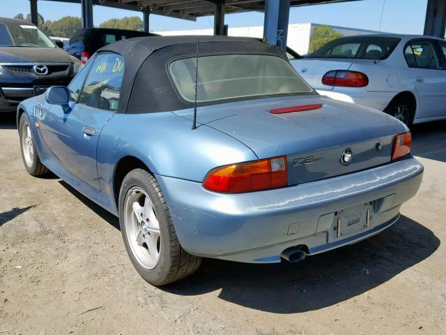 4USCH732XWLE07579 - 1998 BMW Z3 1.9 TEAL photo 3