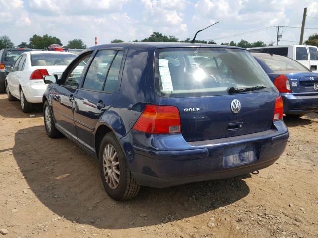 9BWFK61J534023422 - 2003 VOLKSWAGEN GOLF GL BLUE photo 3