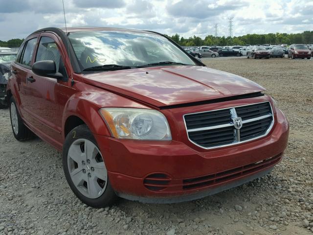 1B3HB48B67D529614 - 2007 DODGE CALIBER SX RED photo 1