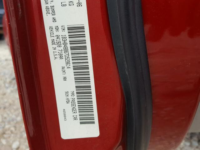 1B3HB48B67D529614 - 2007 DODGE CALIBER SX RED photo 10