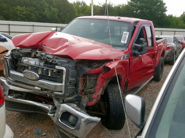 1FT7W2BT5CEB21677 - 2012 FORD F250 SUPER RED photo 2