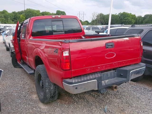 1FT7W2BT5CEB21677 - 2012 FORD F250 SUPER RED photo 3