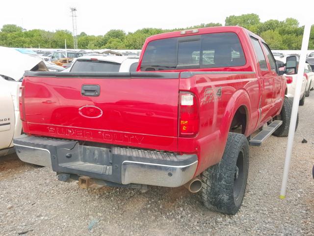 1FT7W2BT5CEB21677 - 2012 FORD F250 SUPER RED photo 4