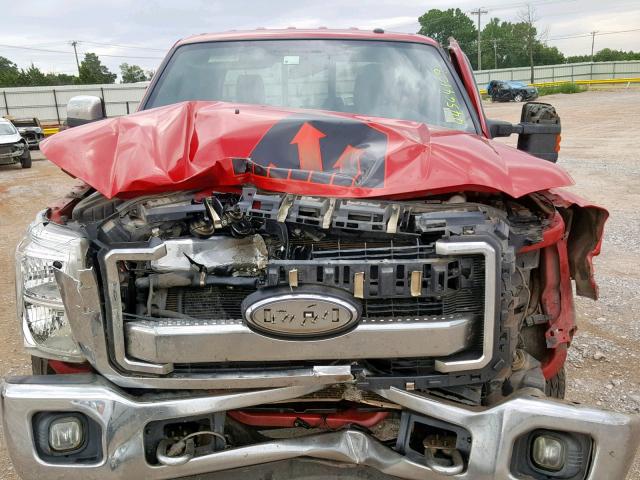 1FT7W2BT5CEB21677 - 2012 FORD F250 SUPER RED photo 7