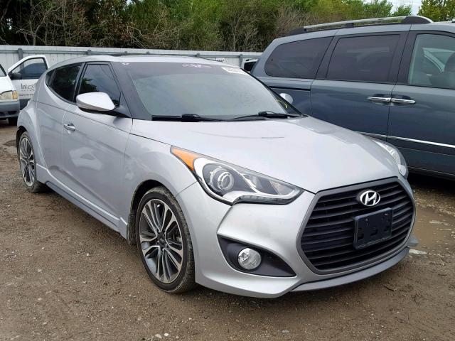 KMHTC6AE3GU286202 - 2016 HYUNDAI VELOSTER T SILVER photo 1