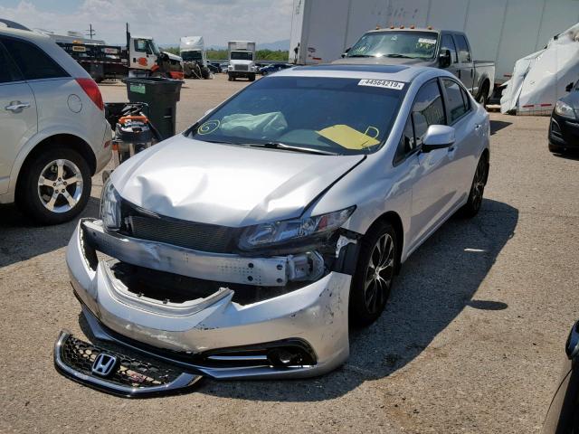 2HGFB6E56DH707537 - 2013 HONDA CIVIC SI SILVER photo 2