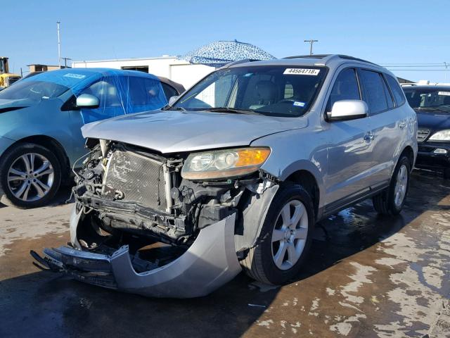 5NMSH13E87H004953 - 2007 HYUNDAI SANTA FE S SILVER photo 2