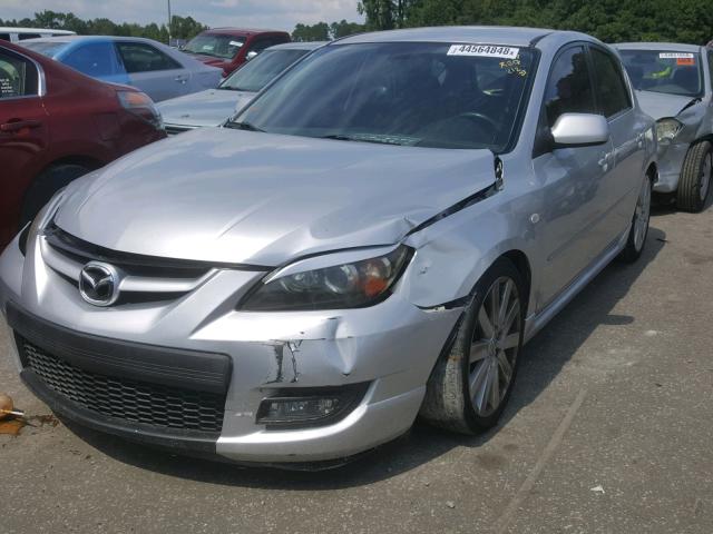 JM1BK34L681846874 - 2008 MAZDA SPEED 3 SILVER photo 2