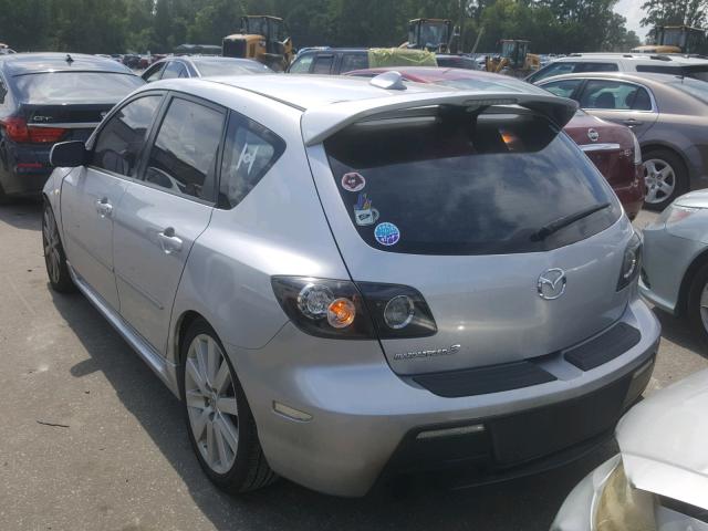 JM1BK34L681846874 - 2008 MAZDA SPEED 3 SILVER photo 3