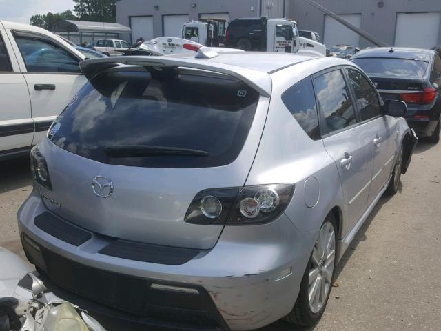 JM1BK34L681846874 - 2008 MAZDA SPEED 3 SILVER photo 4
