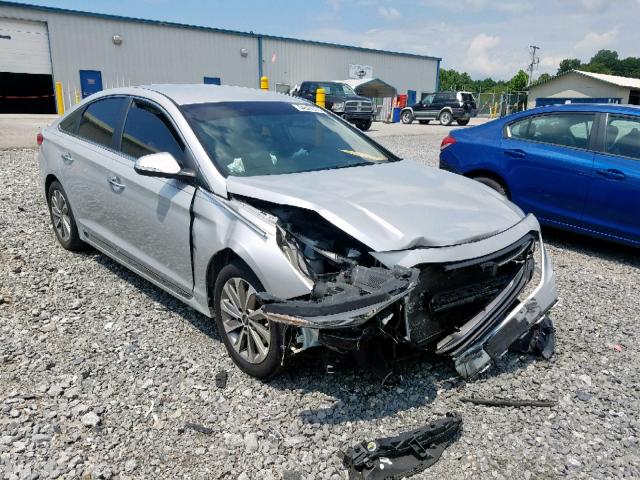 5NPE34AF8FH093367 - 2015 HYUNDAI SONATA SPO SILVER photo 1