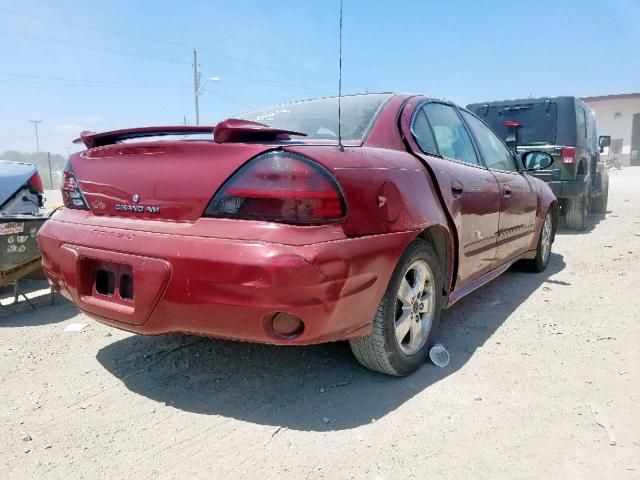 1G2NF52E84C149050 - 2004 PONTIAC GRAND AM S MAROON photo 4