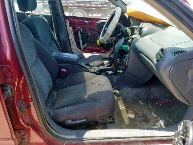 1G2NF52E84C149050 - 2004 PONTIAC GRAND AM S MAROON photo 5