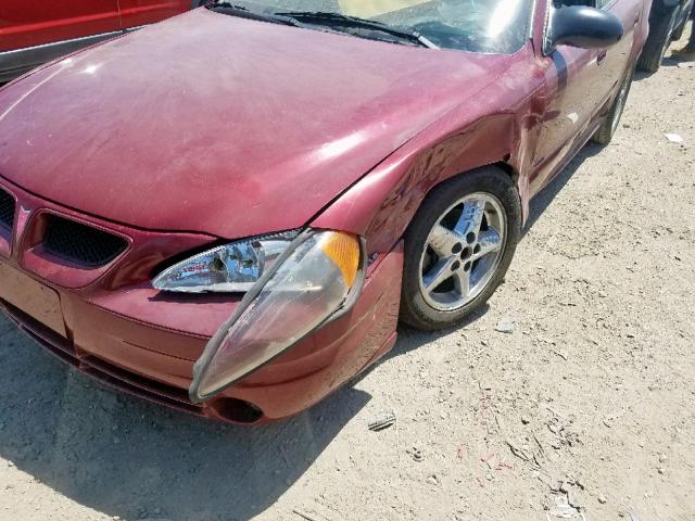 1G2NF52E84C149050 - 2004 PONTIAC GRAND AM S MAROON photo 9