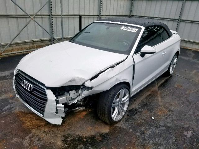 WAU6ULFF2J1084794 - 2018 AUDI A3 PREMIUM WHITE photo 2