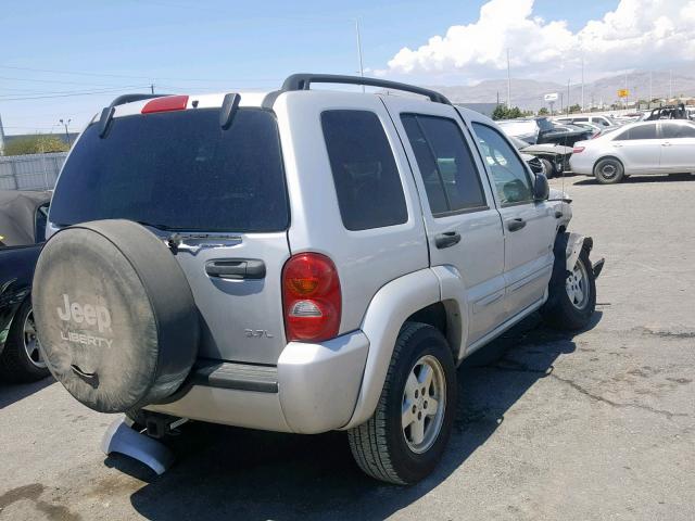 1J4GL58K33W673370 - 2003 JEEP LIBERTY LI SILVER photo 4