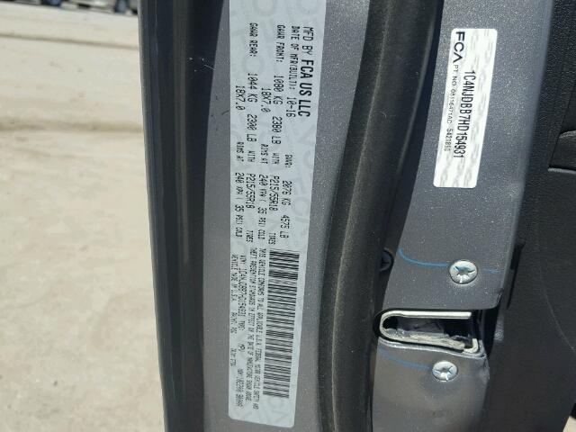 1C4NJDBB7HD154931 - 2017 JEEP COMPASS SP ნაცრისფერი ფოტო 10