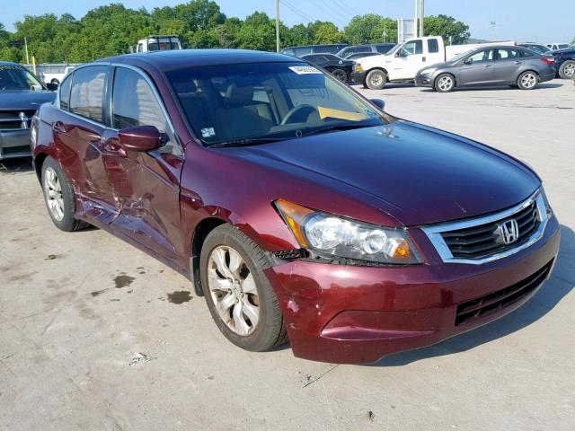 JHMCP26898C075922 - 2008 HONDA ACCORD EXL MAROON photo 1