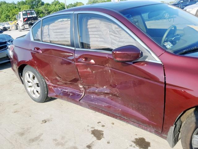 JHMCP26898C075922 - 2008 HONDA ACCORD EXL MAROON photo 9