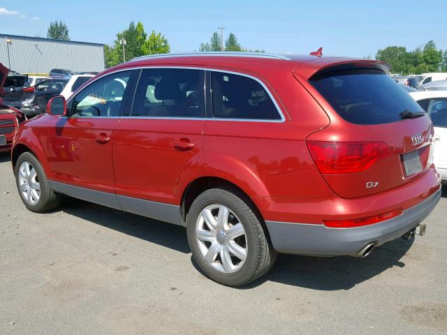 WA1AV94L17D012766 - 2007 AUDI Q7 4.2 QUA RED photo 3