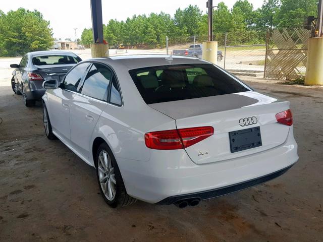 WAUAFAFL8GN005435 - 2016 AUDI A4 PREMIUM WHITE photo 3