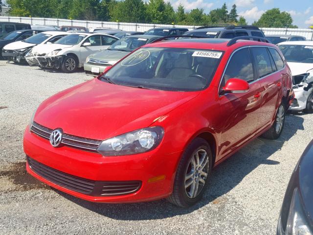 3VWML7AJ3BM700620 - 2011 VOLKSWAGEN JETTA TDI RED photo 2