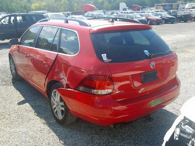 3VWML7AJ3BM700620 - 2011 VOLKSWAGEN JETTA TDI RED photo 3