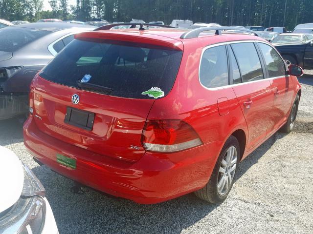 3VWML7AJ3BM700620 - 2011 VOLKSWAGEN JETTA TDI RED photo 4